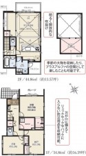 藤沢市本鵠沼、新築一戸建ての間取り画像です