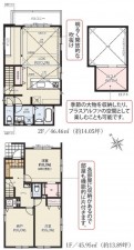 藤沢市本鵠沼、新築一戸建ての間取り画像です