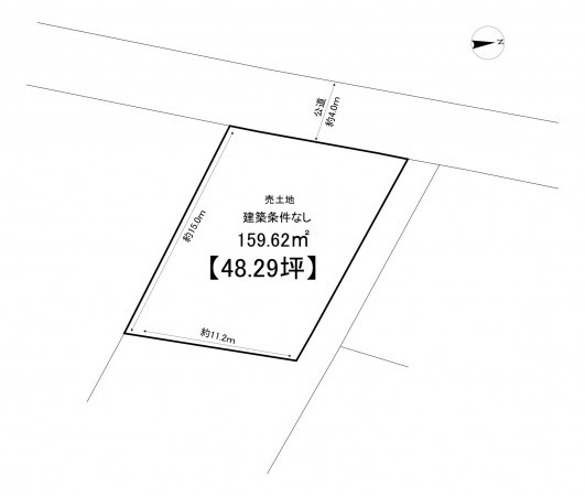 藤沢市鵠沼藤が谷、土地の間取り画像です