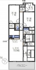 藤沢市川名、マンションの間取り画像です