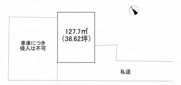 藤沢市辻堂、土地の間取り画像です