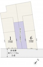 藤沢市辻堂東海岸、土地の間取り画像です