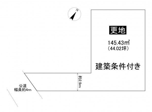 藤沢市辻堂元町、土地の間取り画像です