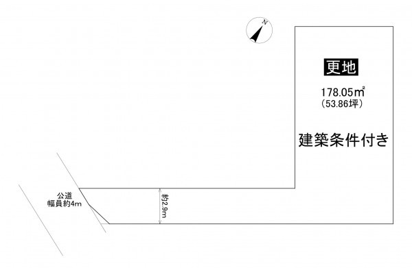 藤沢市辻堂元町、土地の間取り画像です