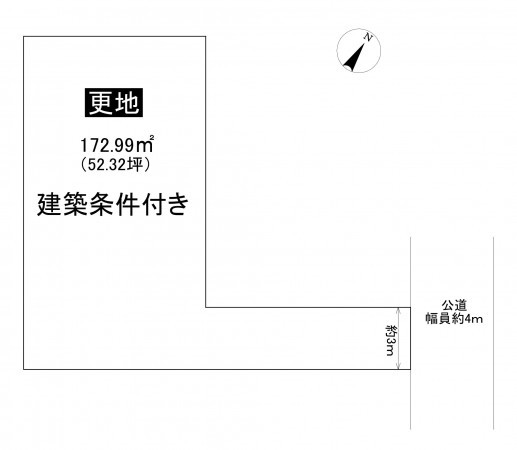 藤沢市辻堂元町、土地の間取り画像です