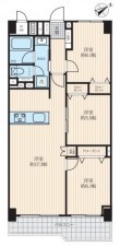 藤沢市片瀬海岸、マンションの間取り画像です