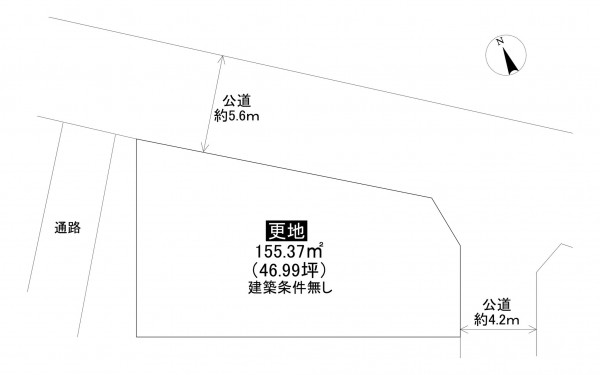 藤沢市鵠沼海岸、土地の間取り画像です