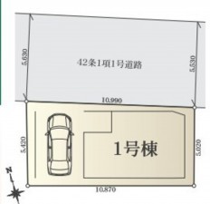 藤沢市藤沢、新築一戸建ての画像です