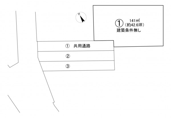 藤沢市鵠沼海岸、土地の間取り画像です