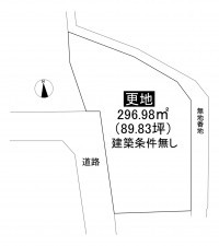 藤沢市片瀬、土地の間取り画像です