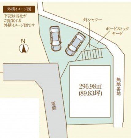 藤沢市片瀬、土地の画像です