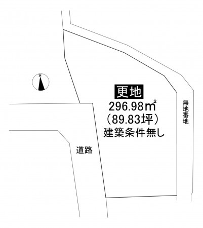 藤沢市片瀬、土地の間取り画像です