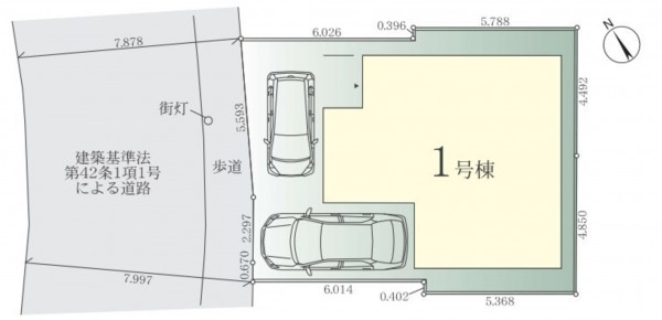 藤沢市城南、新築一戸建ての画像です