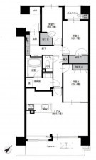 藤沢市藤沢、マンションの間取り画像です