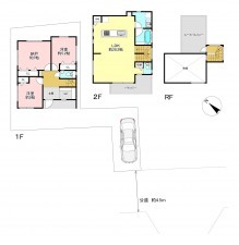 藤沢市本鵠沼、新築一戸建ての間取り画像です