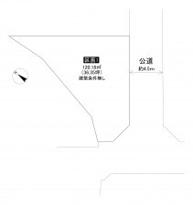 藤沢市鵠沼海岸、土地の間取り画像です