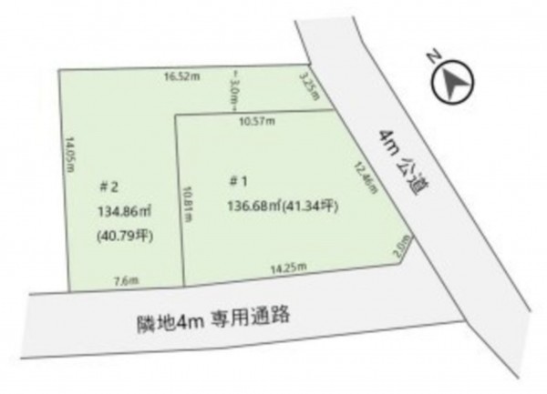 藤沢市鵠沼神明、土地の画像です