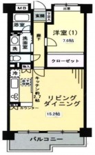 藤沢市片瀬海岸、マンションの間取り画像です