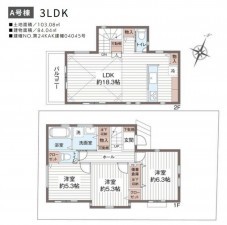 藤沢市弥勒寺、新築一戸建ての間取り画像です