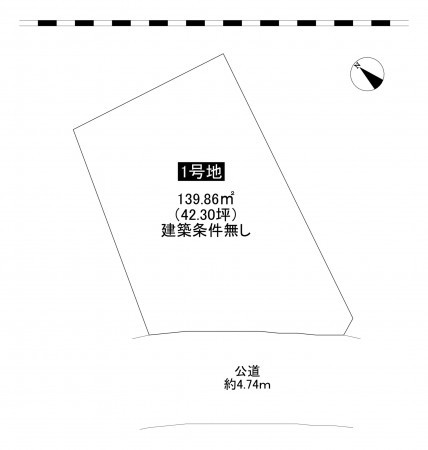 藤沢市片瀬、土地の間取り画像です