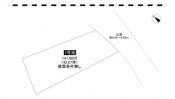 藤沢市片瀬、土地の間取り画像です