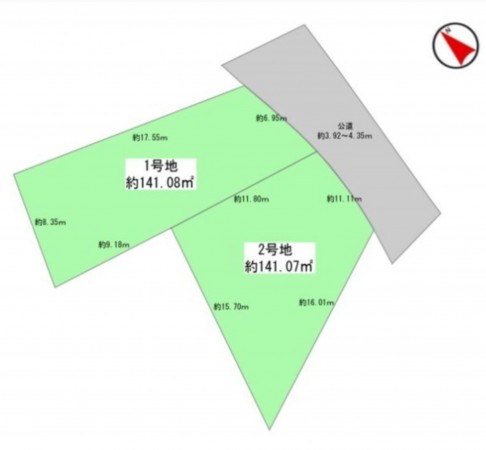 藤沢市片瀬、土地の画像です