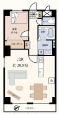 藤沢市片瀬海岸、マンションの間取り画像です