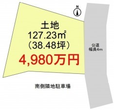 藤沢市本鵠沼、土地の間取り画像です