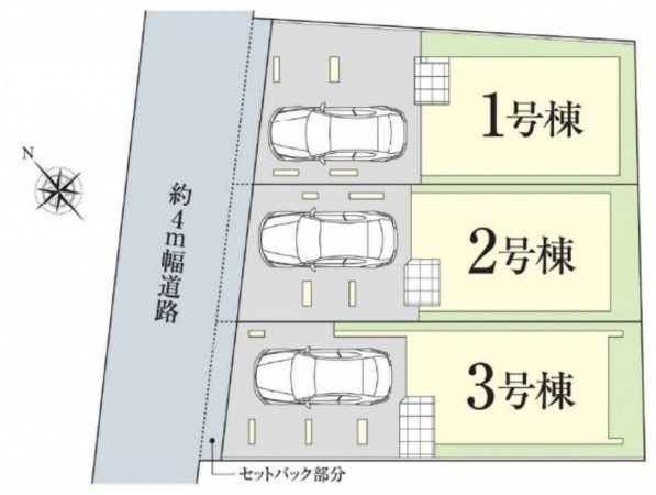 藤沢市鵠沼花沢町、新築一戸建ての画像です
