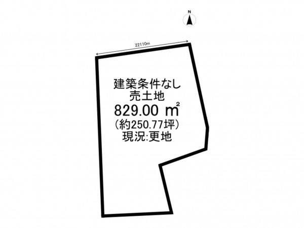 西尾市一色町味浜、土地の間取り画像です
