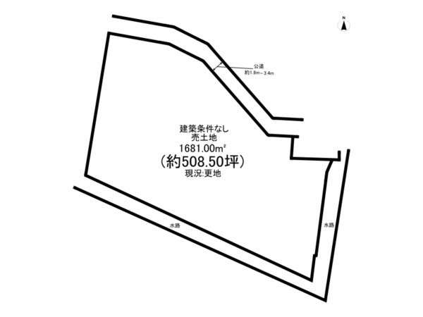 西尾市鎌谷町、土地の間取り画像です