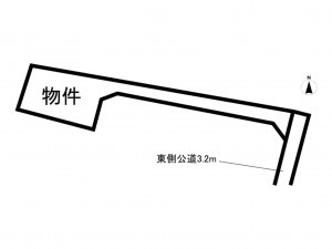 西尾市吉良町富好新田、土地の間取り画像です