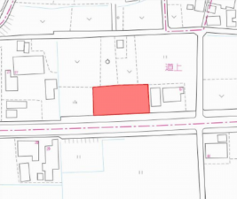 西尾市吉良町乙川、土地の間取り画像です