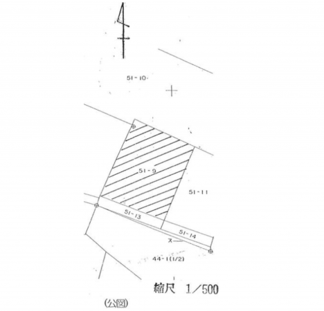 西尾市吉良町富田、土地の間取り画像です