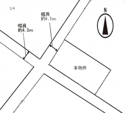 西尾市吉良町木田、土地の間取り画像です