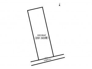 西尾市一色町治明、土地の間取り画像です