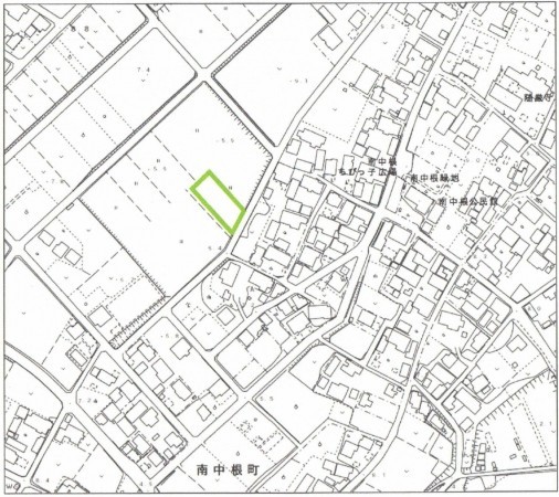 西尾市南中根町、土地の間取り画像です