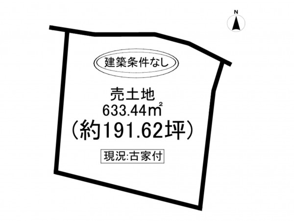 西尾市巨海町、土地の間取り画像です