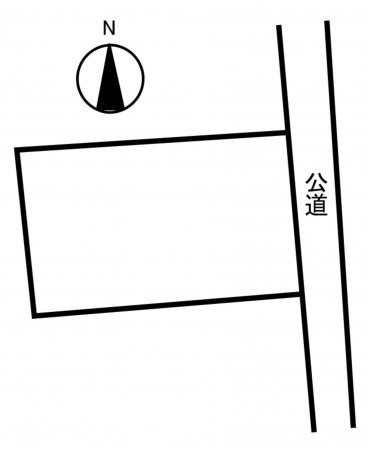 西尾市一色町味浜、土地の間取り画像です