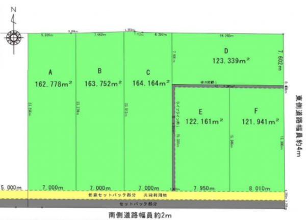 西尾市新渡場町、土地の間取り画像です