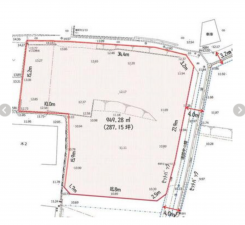 西尾市東幡豆町、土地の間取り画像です