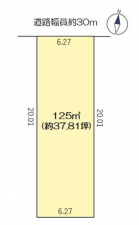 西尾市寺津、土地の間取り画像です