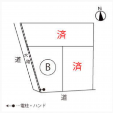 西尾市戸ケ崎、土地の間取り画像です