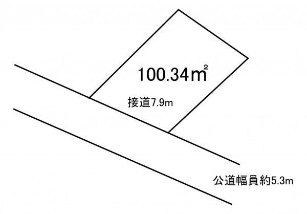 西尾市道光寺町、土地の間取り画像です