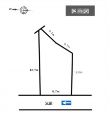 西尾市永吉町、土地の間取り画像です