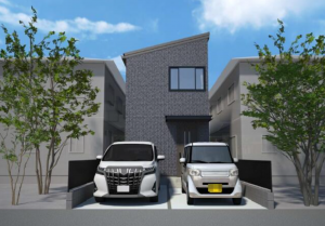 西尾市熊味町、土地の建築プラン例画像です