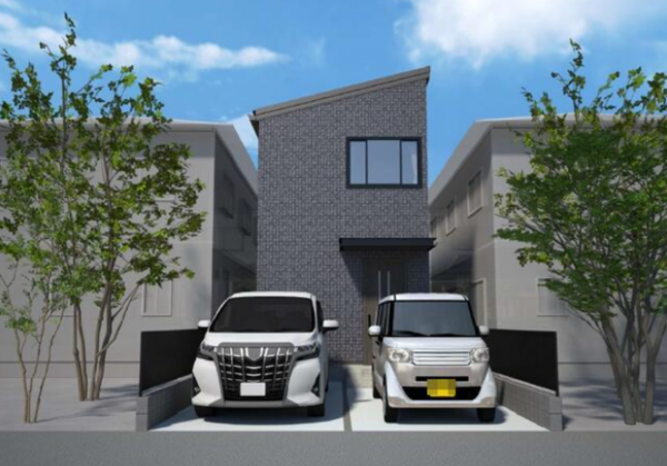 西尾市熊味町、土地の建築プラン例画像です