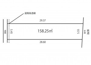 西尾市上矢田町、土地の間取り画像です