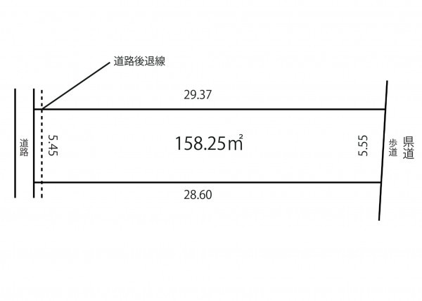 西尾市上矢田町、土地の間取り画像です