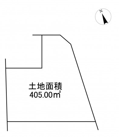 西尾市吉良町富好新田、土地の間取り画像です